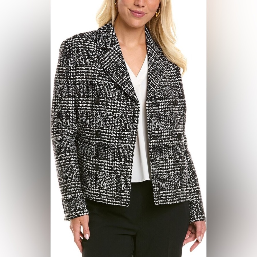 Michael Kors Glenplaid Stretch Wool Jacket